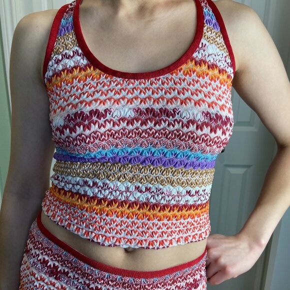 Vintage Missoni Mare Zigzag Set - Tank and Miniskirt - Picture 2 of 7